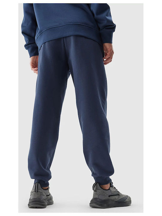 4F Men's Sweatpants with Rubber Blue