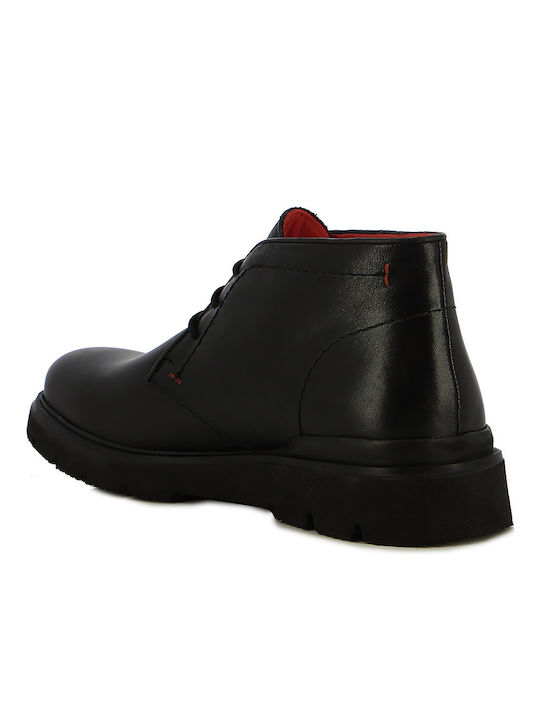 Leather Men's Boots Black