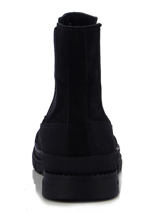 Leather Men's Boots Black