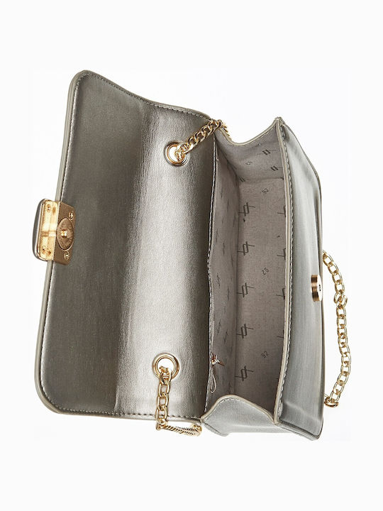 Damentasche Schultertasche Silber
