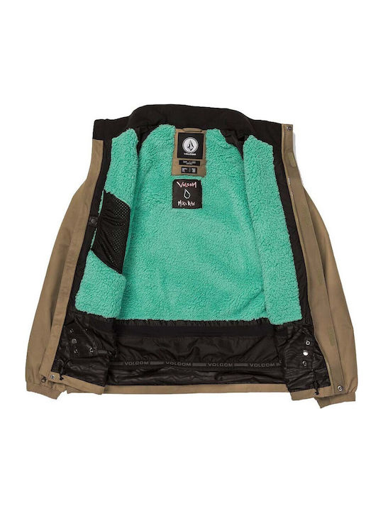 Volcom Ravraah G0652412-WTR Ανδρικό Μπουφάν για Σκι & Snowboard Χακί