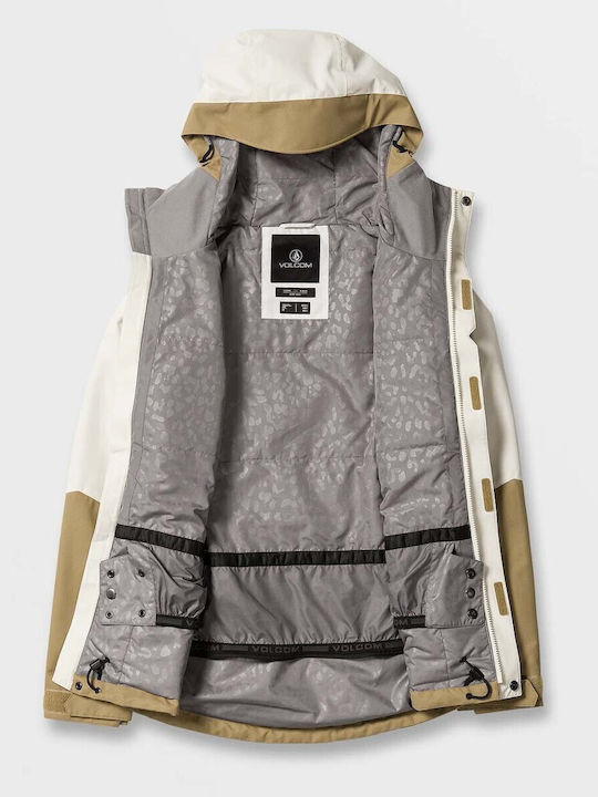 Volcom Bolt H0452413-DKA Γυναικείο Μπουφάν για Σκι & Snowboard Μπεζ