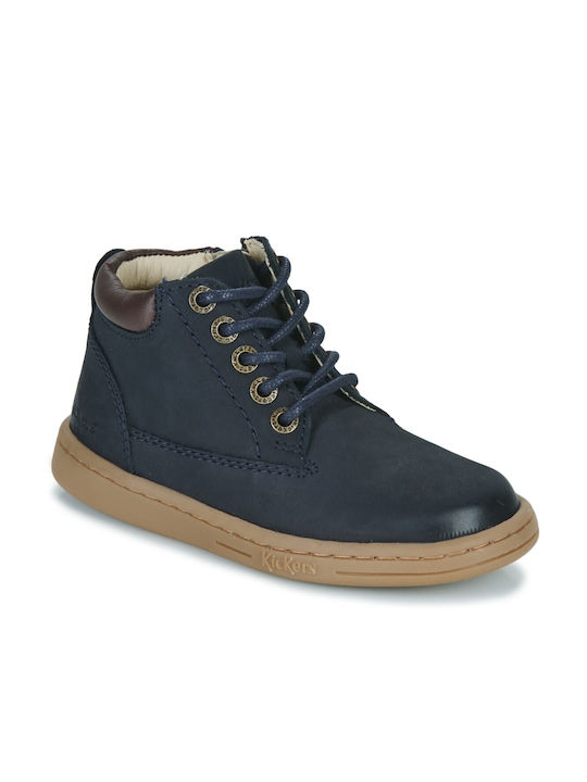 Kickers Tackland Marine Παιδικά Μποτάκια Navy Μπλε