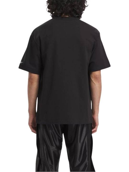 Reebok T-shirt Bărbătesc cu Mânecă Scurtă Negru