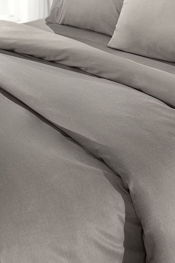 Guy Laroche Bettlaken Super-Doppel mit Gummiband 160x200+32cm. Color Plus Dark Wenge