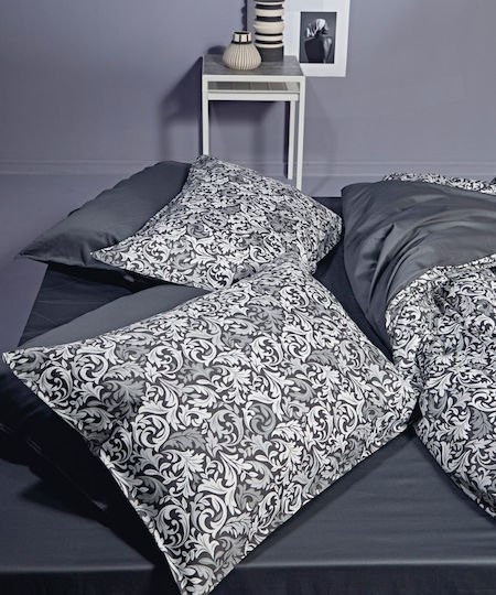 Kentia Fazel Σετ Υπέρδιπλο 4τμχ 240x270εκ. 22 Dark Grey-Silver Kentia Fazel Σετ Υπέρδιπλο 4τμχ 240x270εκ. 22 Dark Grey-Silver