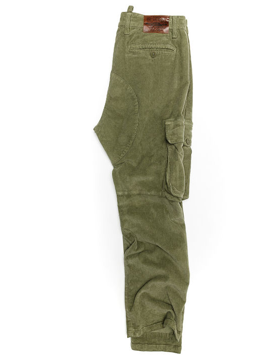 Devergo Men's Trousers Cargo Elastic Khaki