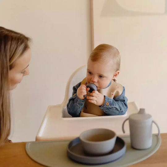 Mushie Silicone Baby Feeder for 6+ months 2pcs Blue
