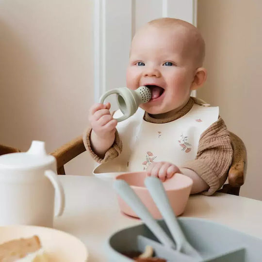 Mushie Silicone Baby Feeder for 6+ months 2pcs Blue