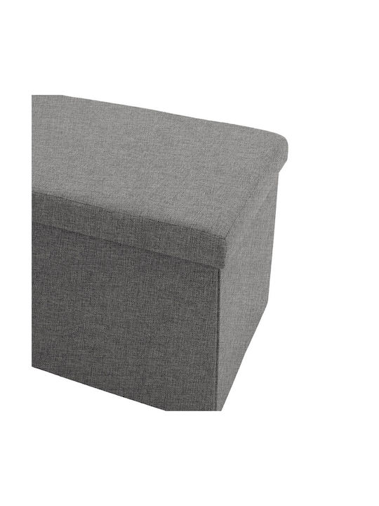 Fabric Upholstered Bench Stool Greatness Gray 76x38x38cm