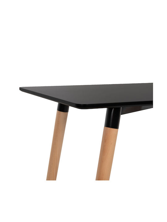 Minimal Masă Bucătărie Lemnoasă Negru 104x47x74buc