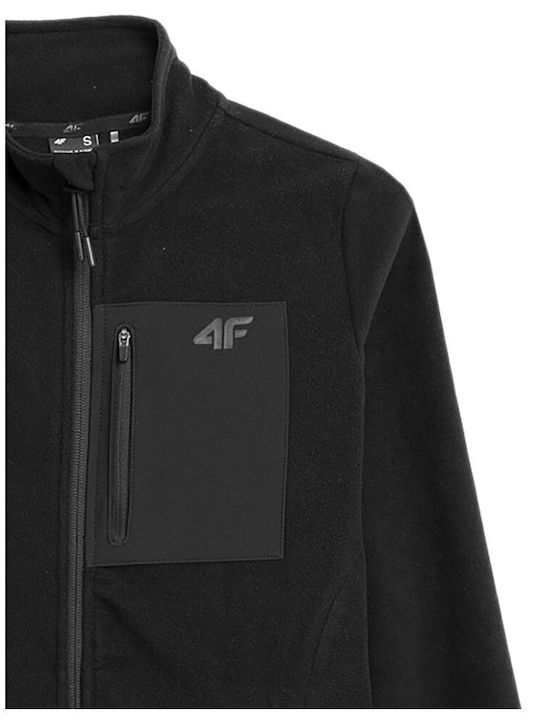 Fleece Damen Jacke in Schwarz Farbe