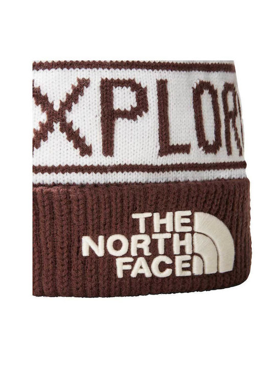 The North Face Retro Beanie Unisex Σκούφος Πλεκτός σε Γκρι χρώμα