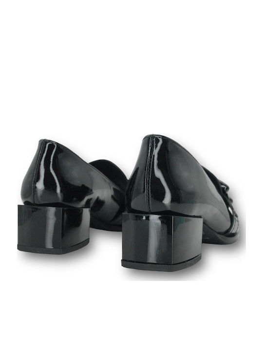 Leather Black Heels