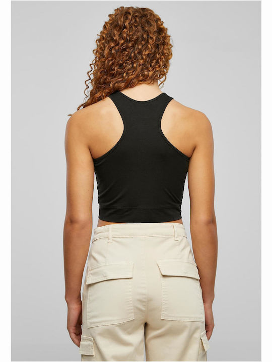 Women's Crop Top Cotton Short Sleeve Black