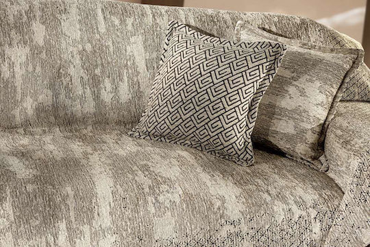 Guy Laroche Nobel Покривка За Двуместен Диван Шенил 180x250см Пясъчен