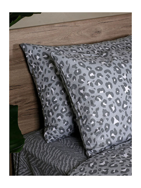 Sunshine Duvet Cover Cotton Single 170x250 Cotton Feelings 2044 Grey