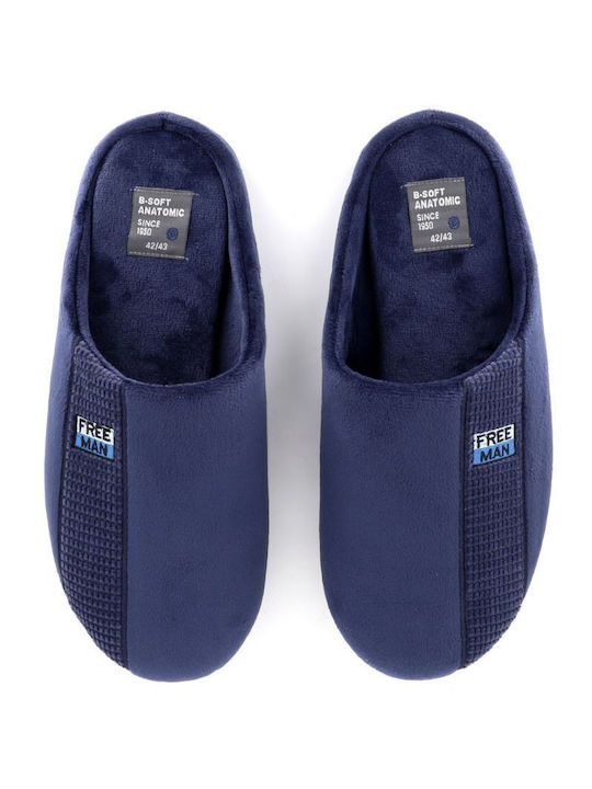 B-Soft Men's Slipper Blue