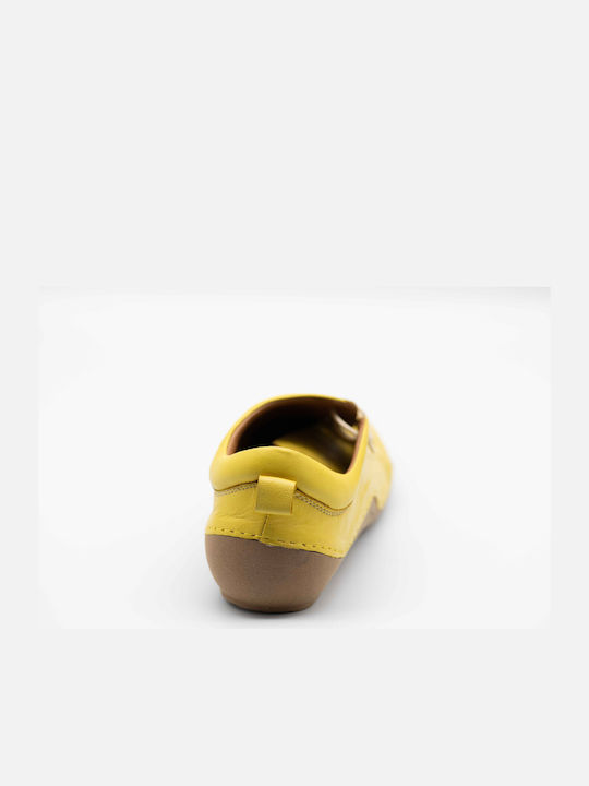 Women's Leather Moccasins Yellow