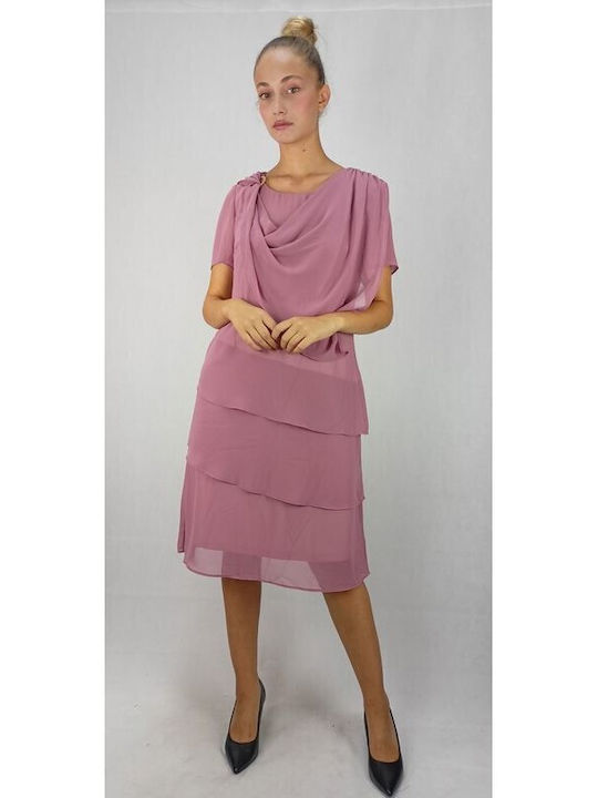 Vagias Mini Kleid Rosa