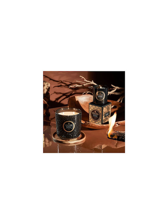 Voluspa Lumânare Aromatică Borcan Cu Miros Lemnuri Arzătoare 270gr 8207-Negru