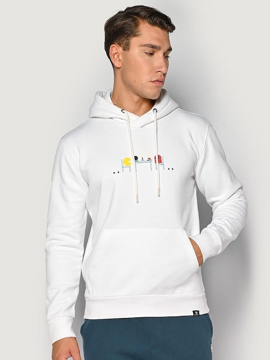 Brokers Jeans Men's Sweatshirt with Hood White