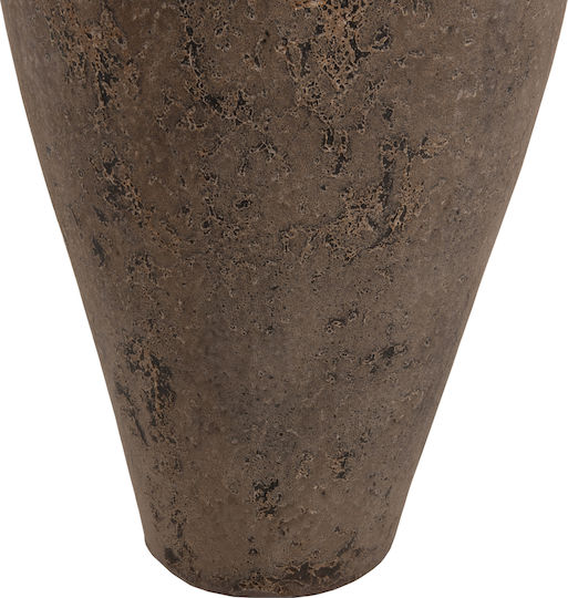 HomeMarkt Decorative Vase Ceramic Orange Size 10xHeight 73cm