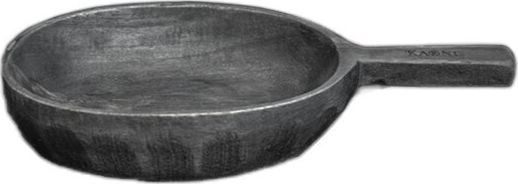 Nakaro Wood Serving Bowl Round Wooden Black with Diameter 28cm