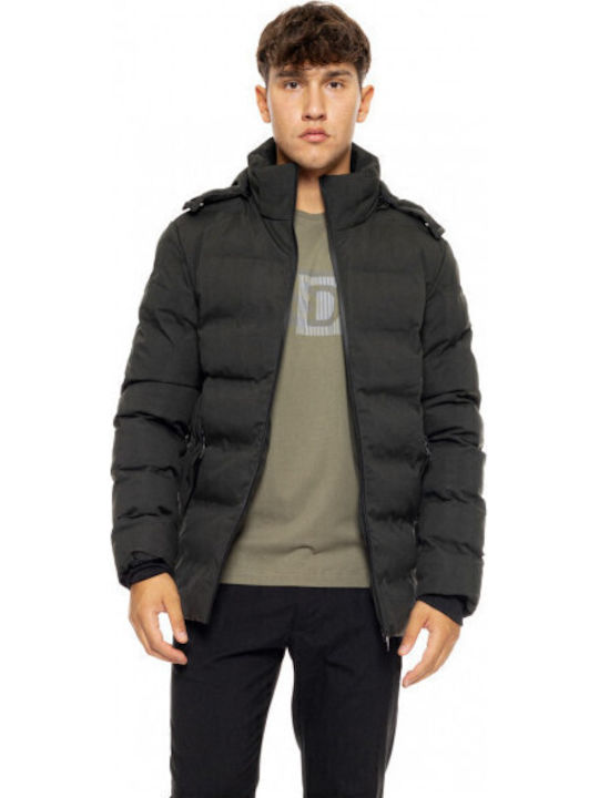 Зимно Мъжко Яке Puffer Тъмнозелено