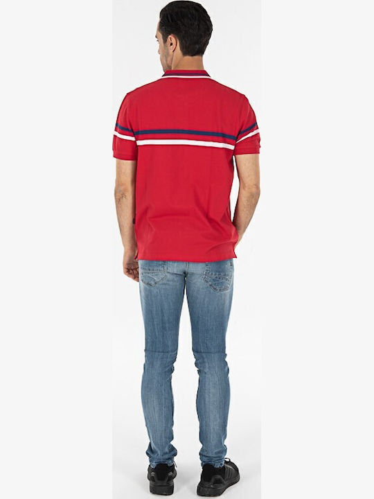 Polo Kurzarmbluse Rot