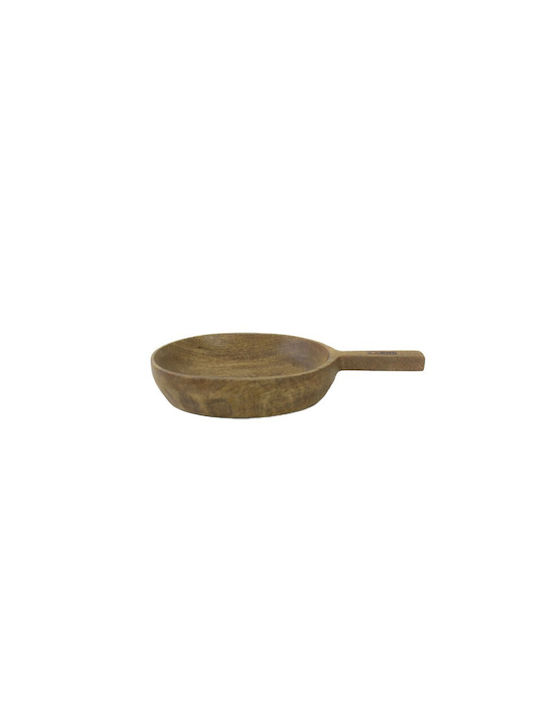Nakaro Wood Serving Bowl Round Wooden Brown with Diameter 28cm