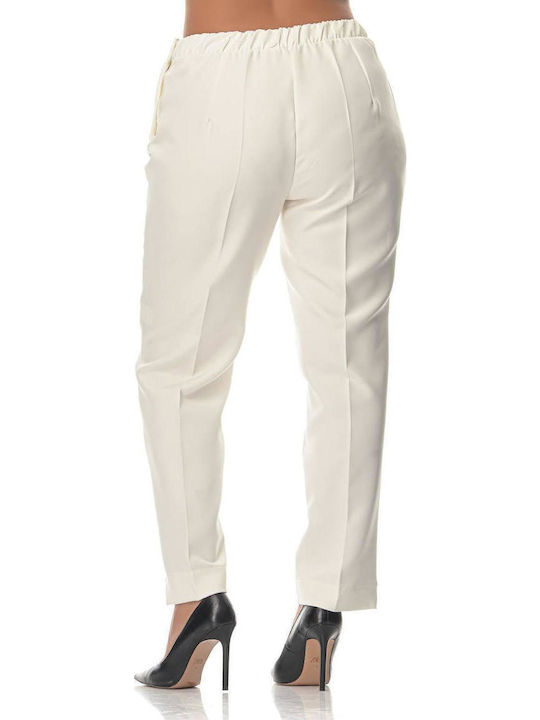 Women's White Suit in Loose Fit