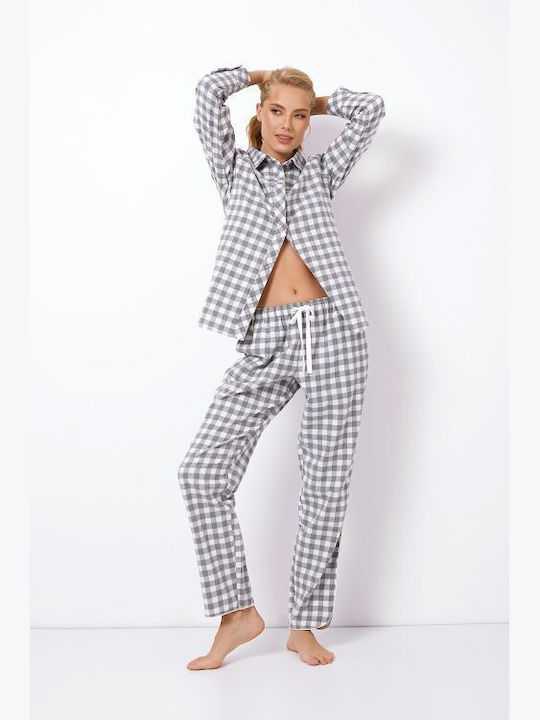 Aruelle Winter Damen Pyjama-Set Gray Stacy