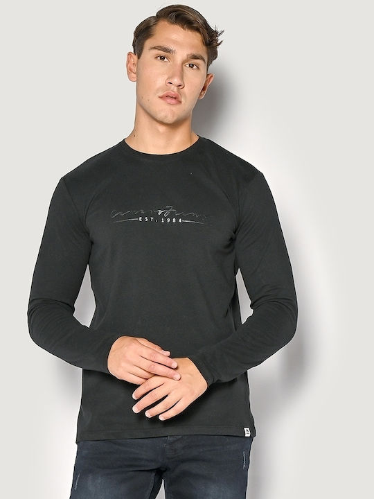 Camaro Men's Long Sleeve Blouse Black