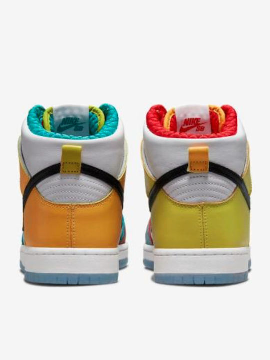 SB Dunk High Pro X froSkate Маратонки White / Metallic Gold / University Red