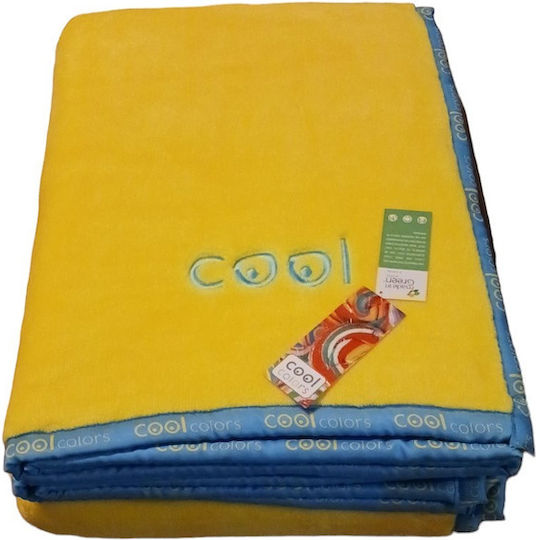 Manterol Casa Μt Basic Colors Κουβέρτα Ισπανίας Βελουτέ Υπέρδιπλη 230x240εκ. Σιέλ