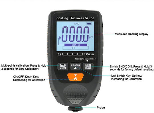Noyafa Digital Coating Thickness Gauge GM998