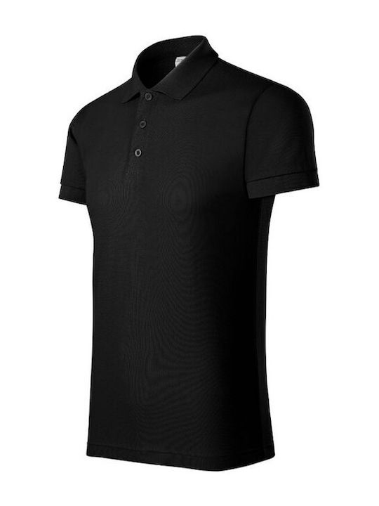 Piccolio Men's Short Sleeve Promotional Blouse Black