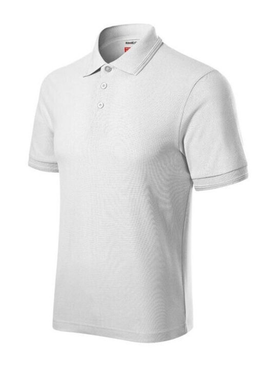 Adler Ανδρικό Διαφημιστικό T-shirt Κοντομάνικο σε Λευκό Χρώμα