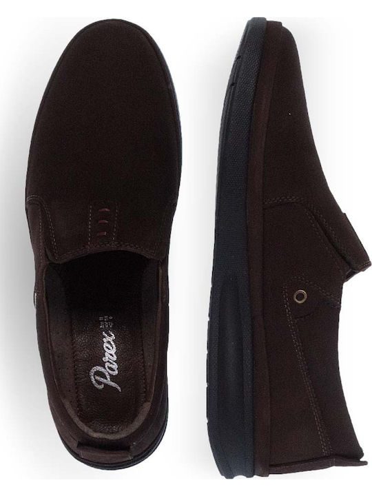 Δερμάτινα Ανδρικά Slip-On Καφέ