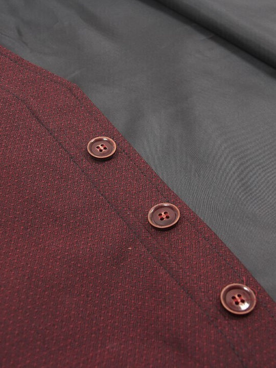 Men's Vest Burgundy