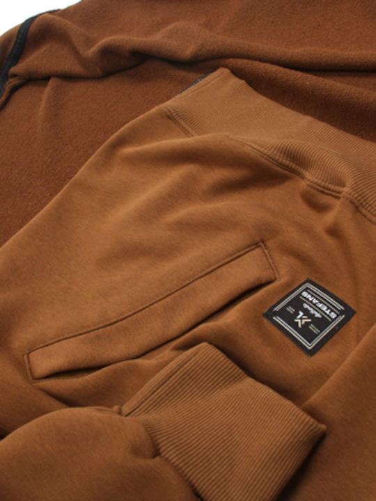 Cardigan With Brown Hood