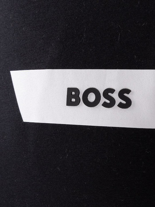 Hugo Boss Bluza Bărbătească cu Mânecă Lungă Neagră