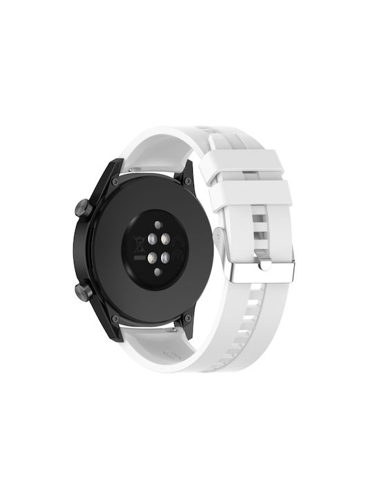 Buckle Λουράκι Σιλικόνης Γκρι (Galaxy Watch 3 45mmHuawei Watch GT 2eHonor GS Pro)