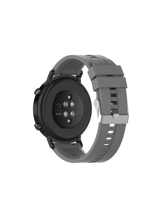 Watch Gt 2 42mm Strap Silicone Gray (Galaxy Watch 3 41mmVivomove HRHuawei Watch GT2 / GT3 (42mm) / GT3 Pro (43mm)Realme Watch 2)