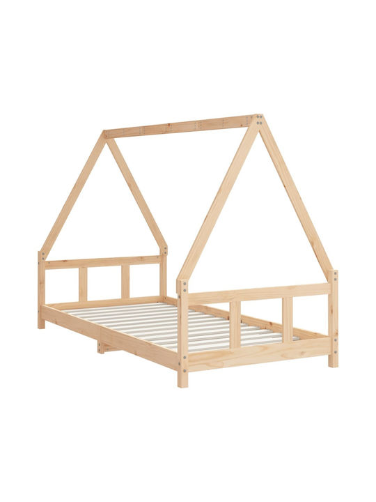 Παιδικό Κρεβάτι Μονό Μπεζ για Στρώμα 90x190cm