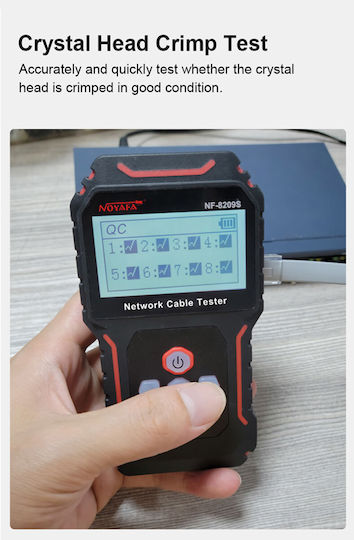 Noyafa NF-8209S Cable Tester Network RJ45 Digital