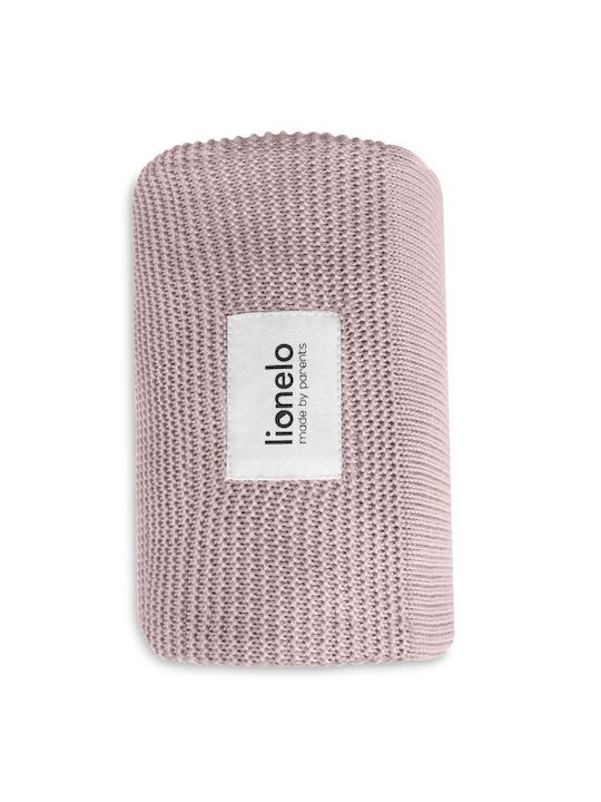 Lionelo Κουβέρτα Αγκαλιάς & Λίκνου Μπαμπού Ροζ Pink 75x100εκ.
