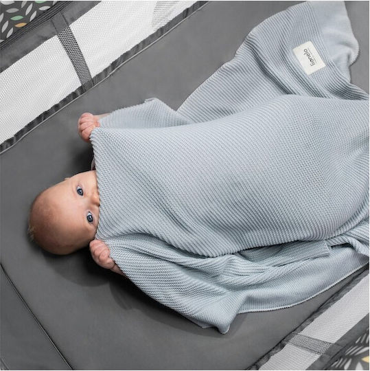 Lionelo Blanket Nursery Swaddling Blankets Bamboo Gray Gray 75x100cm