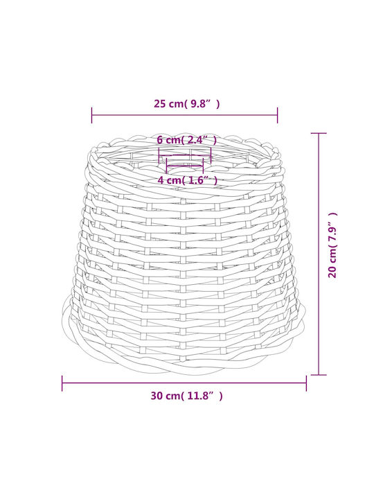 vidaXL Lamp Shade White